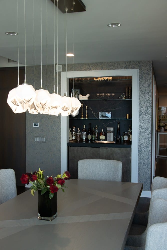 Chicago Condo Remodel Dining Room and Bar Nook | Arete Renovator - Arete' Chicago Condo Remodel Dining Room and Bar Nook | Arete Renovator