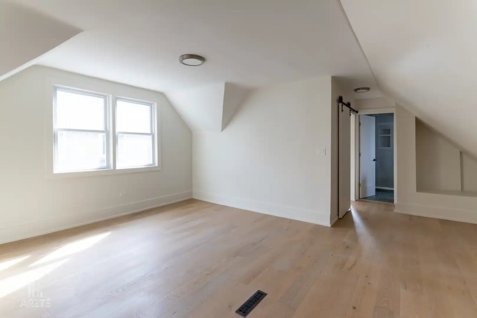 A high-performance window remaining dry and clear during a cold winter day